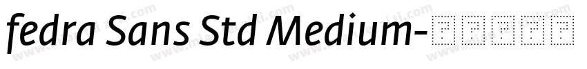 fedra Sans Std Medium字体转换